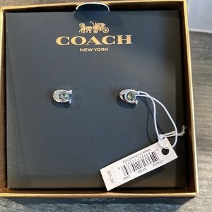 Coach Silver Stud Earrings